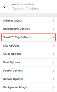 scroll to top option